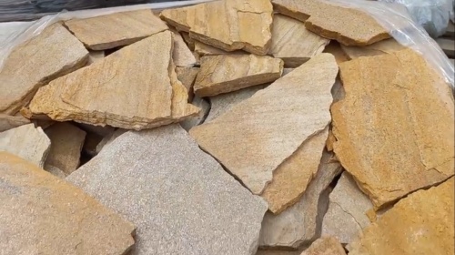 Плитняк златолит жёлтый для цоколя купить в Кировской области