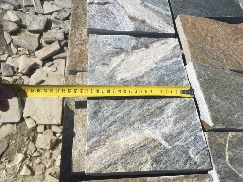 Плитка пилёная златолит Уральский для цоколя, отмостки купить в Кировской области