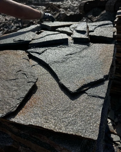 Плитняк златолит серебристый для фасада купить в Кировской области