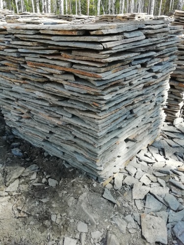 Плитняк златолит Уральский для цоколя, отмостки купить в Кировской области